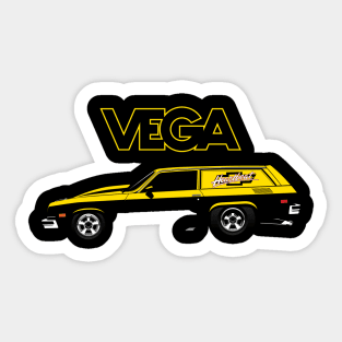 YELLOW VEGA PRO STOCK PANEL DELIVERY Sticker